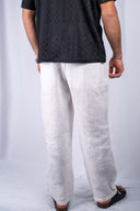REGULAR FIT LINEN PANTS