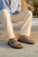 OCÉAN SUEDE SANDAL SAND GRAY