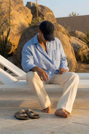 OCÉAN SUEDE SANDAL SAND GRAY