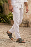 PORTOFINO SUEDE SLIDE DEEP GRAY