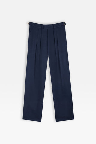 RELAXED FIT PLEATED TROUSERS