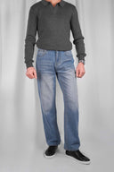 STRAIGHT FIT DENIM JEANS