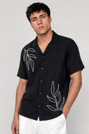 LEAF EMBROIDERED SHIRT