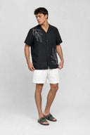 LEAF EMBROIDERED SHIRT