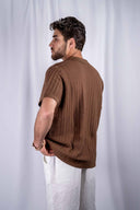 KNITTED SHORT SLEEVE SHIRT