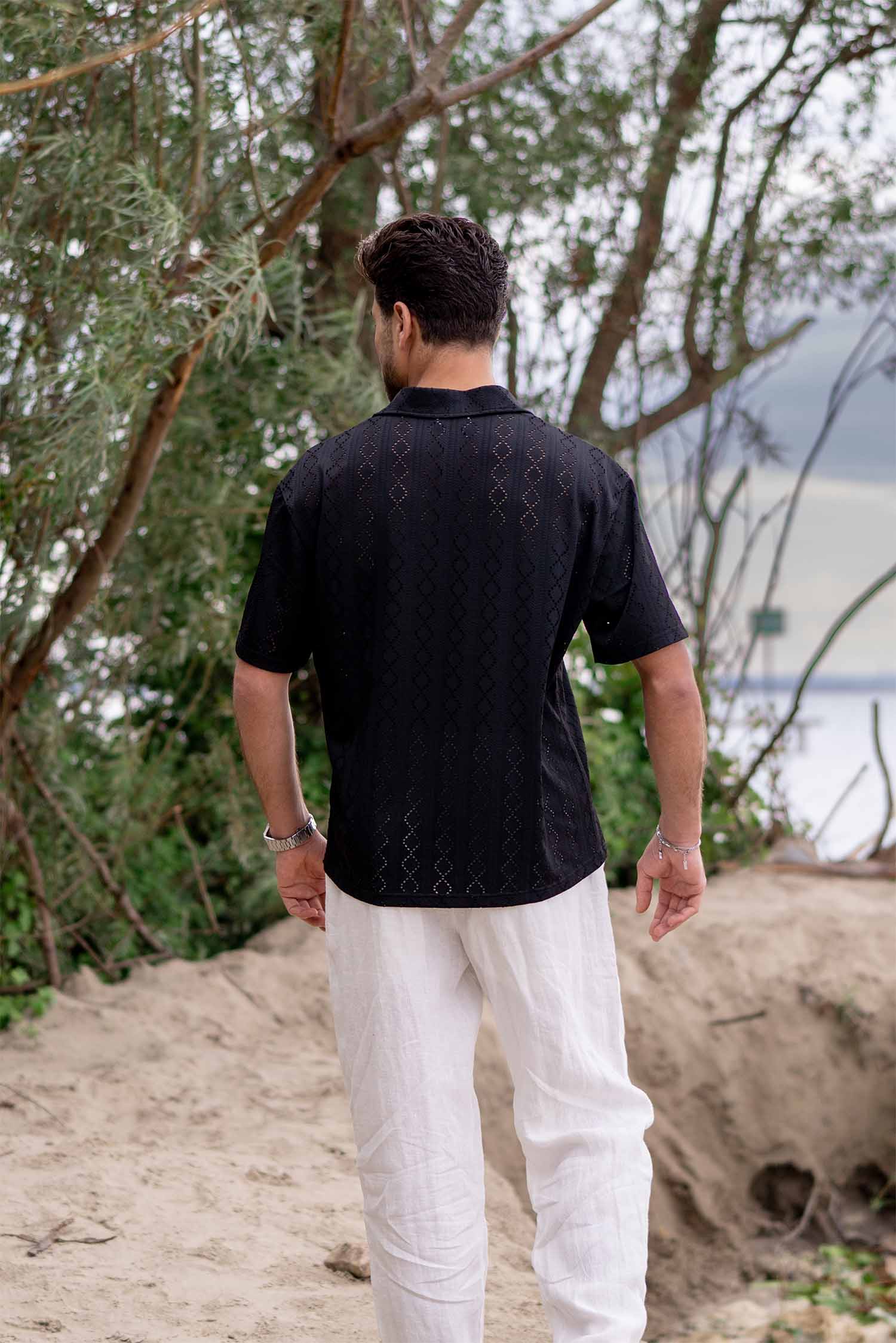 JACQUARD SHORT SLEEVE SHIRT – Dèlency