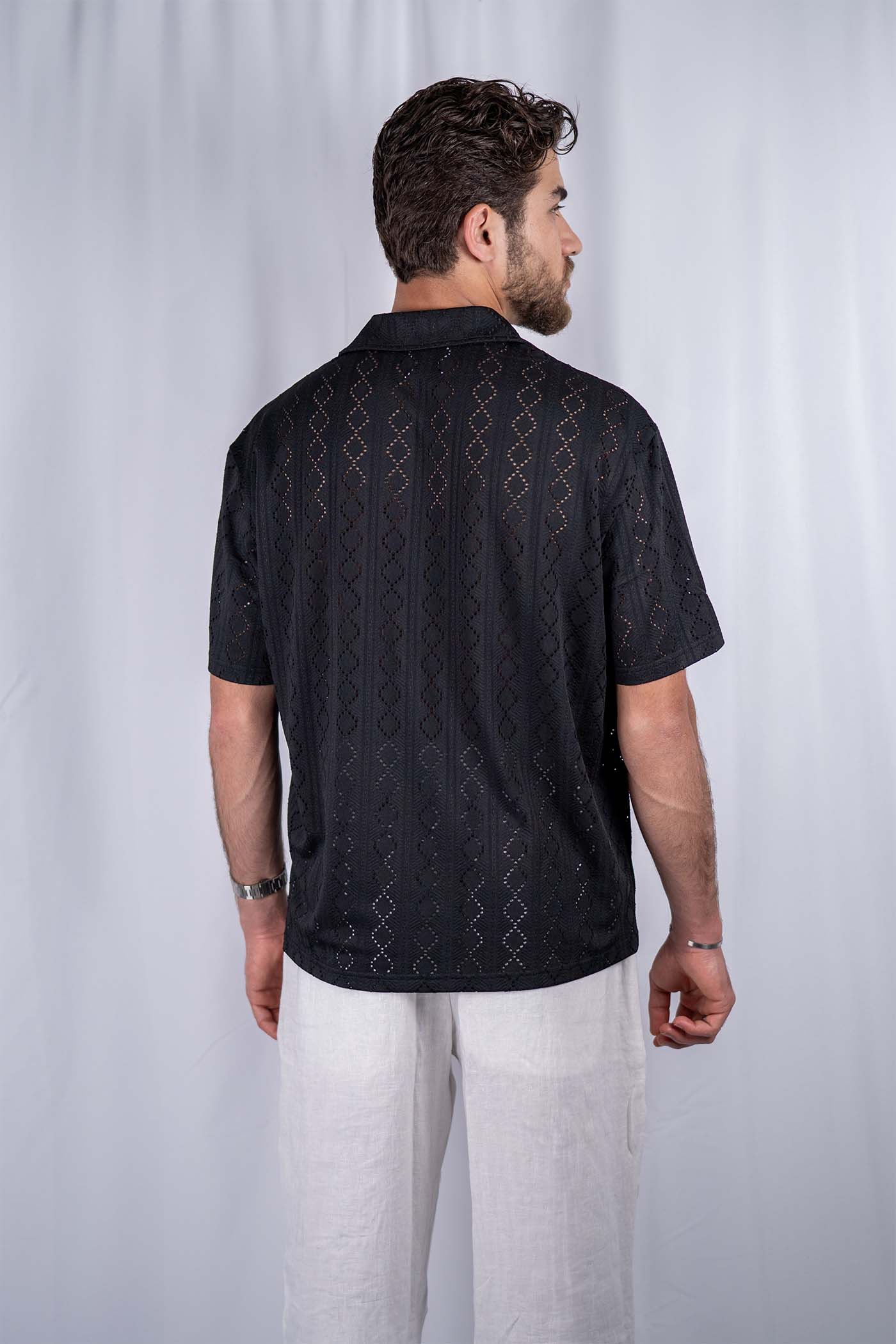JACQUARD SHORT SLEEVE SHIRT – Dèlency