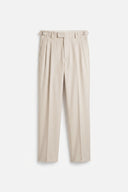 DOUBLE PLEAT REGULAR FIT TROUSERS