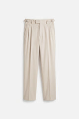 DOUBLE PLEAT REGULAR FIT TROUSERS