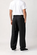 DOUBLE PLEAT WIDE LEG TROUSERS