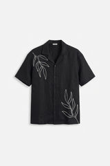 LEAF EMBROIDERED SHIRT