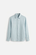 LONG SLEEVE LINEN SHIRT LIGHT BLUE