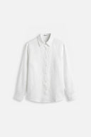 LONG SLEEVE LINEN SHIRT WHITE