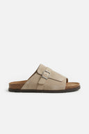 PORTOFINO SUEDE SLIDE LIGHT TAUPE
