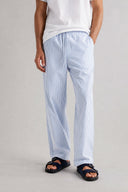 RELAXED SEERSUCKER TROUSERS