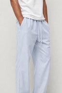 RELAXED SEERSUCKER TROUSERS