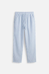 RELAXED SEERSUCKER TROUSERS