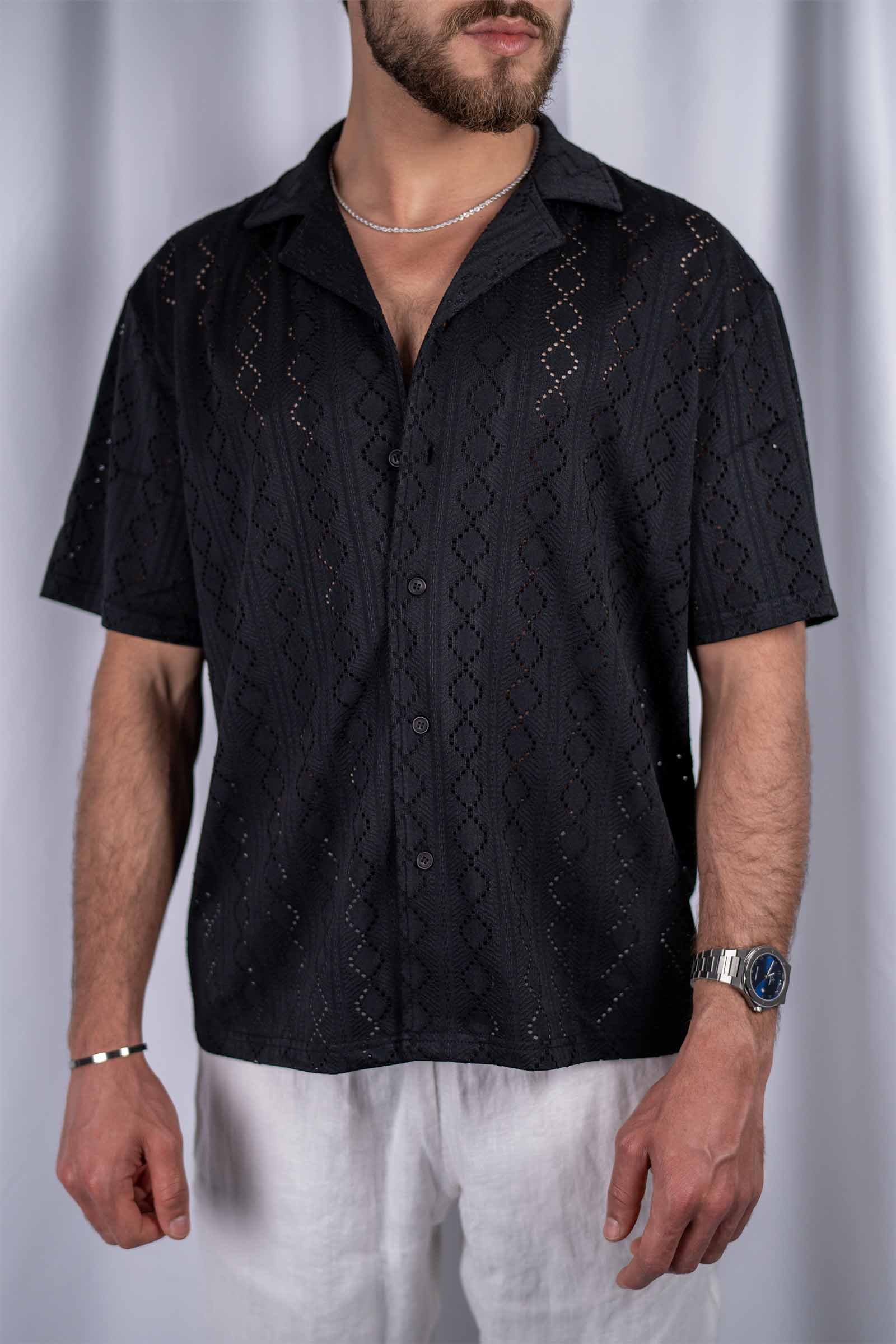 JACQUARD SHORT SLEEVE SHIRT – Dèlency